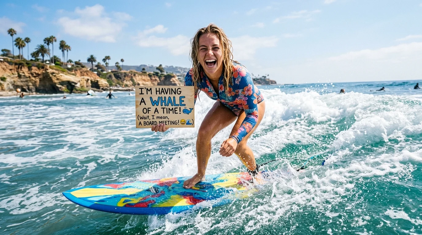 Clever Surfing Wordplay