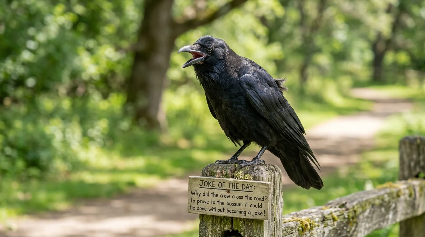 Funny Crow Behavior Jokes
