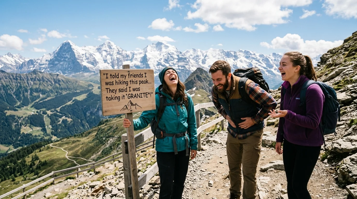 Hiking Mountain Puns