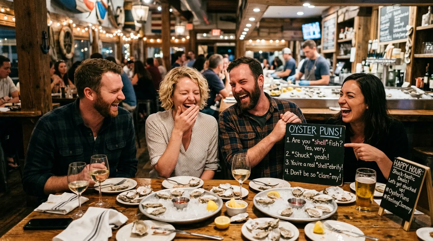 Ocean and Beach Oyster Puns