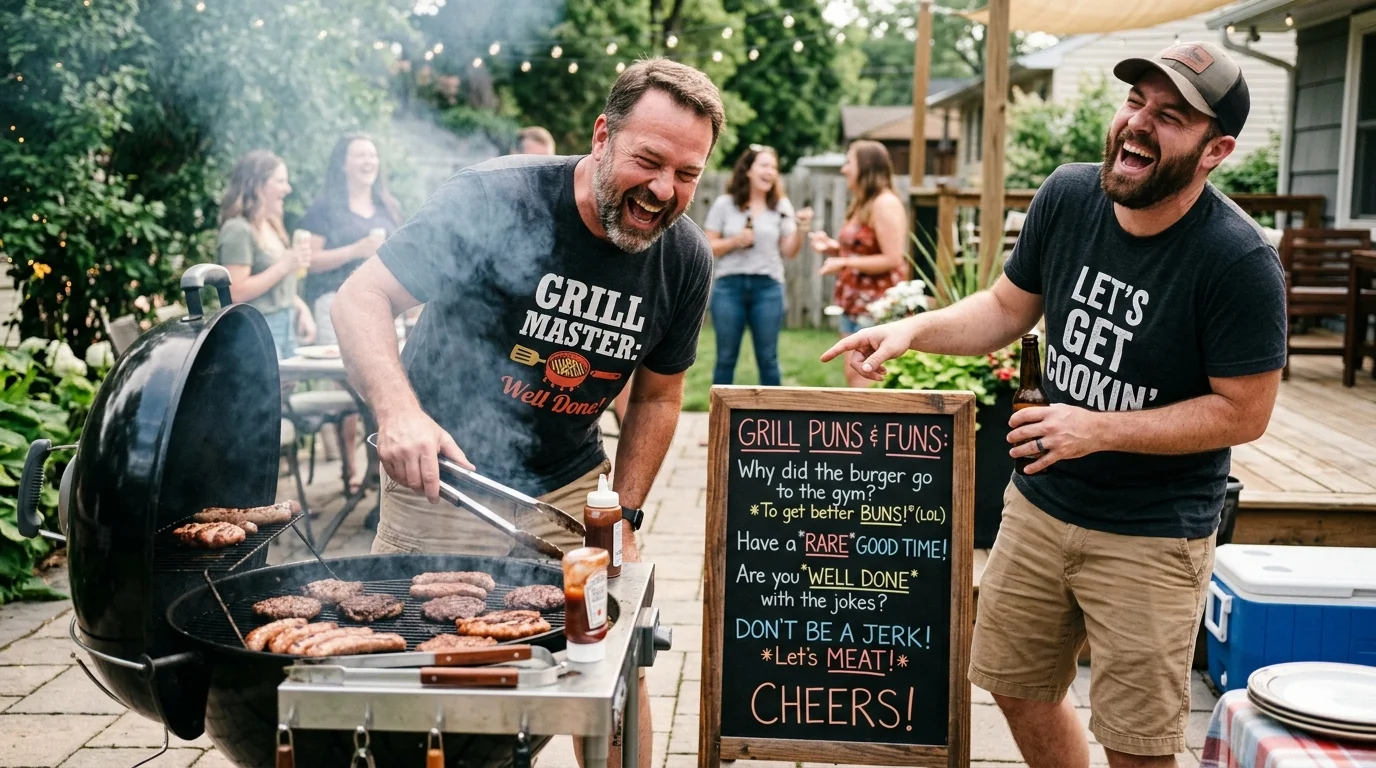 Silly Grill and BBQ Puns for Kids