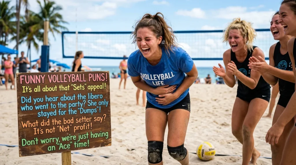 funny volleyball puns